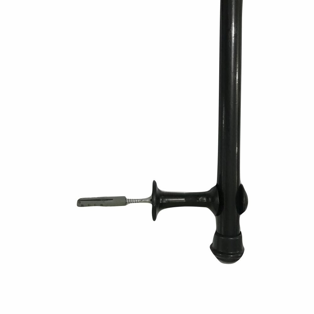 Varão Cortina Cadiz Simples 2M Preto com Suporte 20009