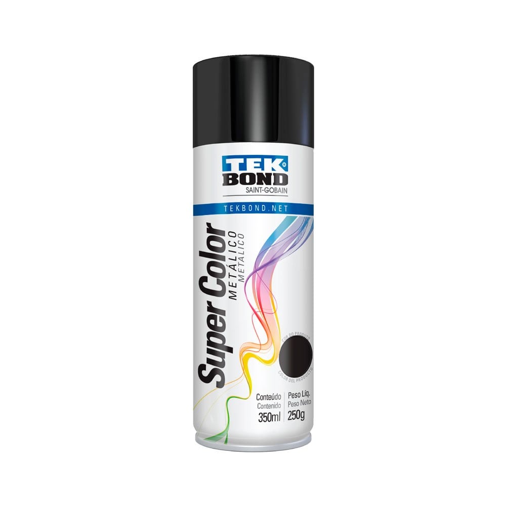 Spray Tekbond Preto Metálico 350ML | 23321006900