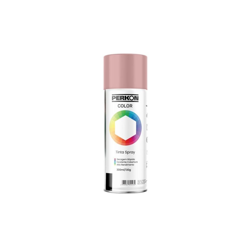 Tinta Spray Perkon Uso Geral Rosa - 300ML | 7209 - imagem 1